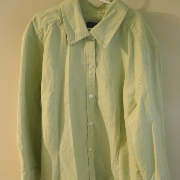 Light green button down - Picture 1 of 3